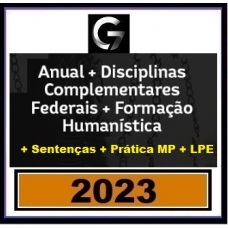  COMBO: Anual - INTENSIVOS I e II + Complementares Estaduais e Federais + LPE + Humanística + Sentenças + Prática MP (G7 2023)